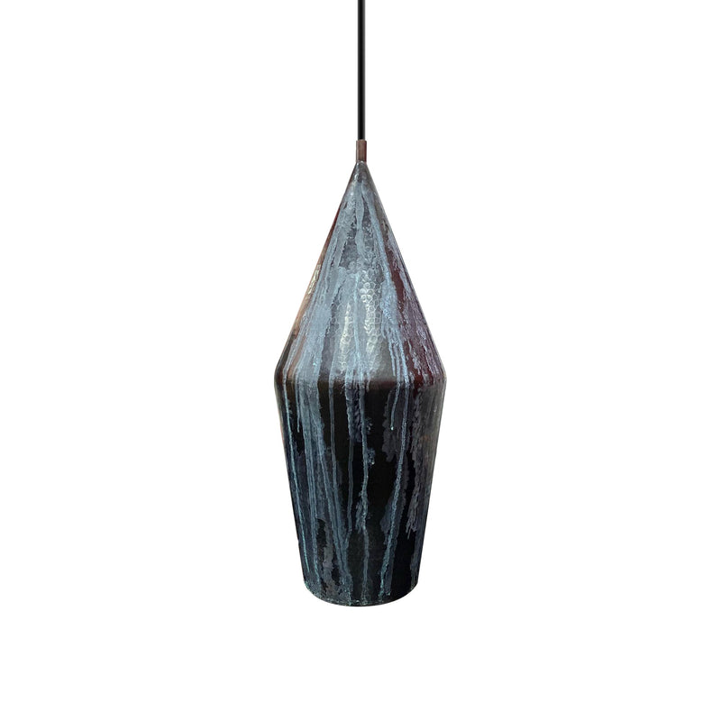 Black Copper Pendant Light - Ceiling Lamp for Kitchen Island Lighting - Ziri