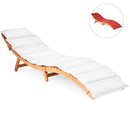 Folding Patio Lounge Chair with Double-Sided Cushioned Seat by LJGDeals