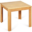 Wooden Square Patio Coffee Bistro Table by LJGDeals