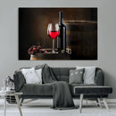 Red Wine and Bottle Canvas Print by MyGreatCanvas | Canvas Wall Art Prints | Photo Prints & Wall Decor