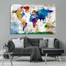 World Map Canvas Print – Framed Travel Map Wall Art for by MyGreatCanvas | Canvas Wall Art Prints | Photo Prints & Wall Decor
