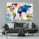 World Map Canvas Print – Framed Travel Map Wall Art for by MyGreatCanvas | Canvas Wall Art Prints | Photo Prints & Wall Decor