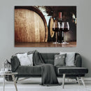Wine and Barrel Wall Art Canvas Print by MyGreatCanvas | Canvas Wall Art Prints | Photo Prints & Wall Decor