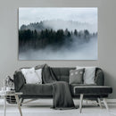 Autumn and Misty Trees in the Forest Wall Art Canvas Print, by MyGreatCanvas | Canvas Wall Art Prints | Photo Prints & Wall Decor