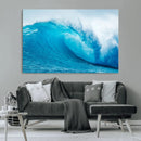 Big Ocean Surfing Wave Wall Art Canvas Print