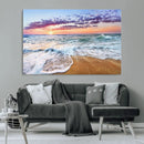 Coastal Sunset Art Beach Canvas Wall Art Print | Ocean Waves by MyGreatCanvas | Canvas Wall Art Prints | Photo Prints & Wall Decor