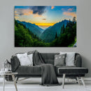 Green Forest Wall Art Canvas Print