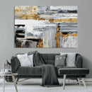 Abstract Painting Canvas Wall Art Print Paint Drip Art Brush