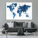 World Map Canvas Print – Framed Detailed Map of the World by MyGreatCanvas | Canvas Wall Art Prints | Photo Prints & Wall Decor