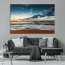 Ocean Beach Wall Art Canvas Print Sunset Artwork Print
