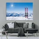Ski Season Snow Wall Art Canvas Print