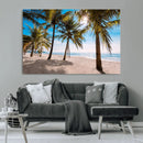 Palm Beach Tropical Island Wall Art Canvas Print by MyGreatCanvas | Canvas Wall Art Prints | Photo Prints & Wall Decor
