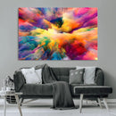 Blazing Vibrant Colors Cloud Wall Art Canvas Print