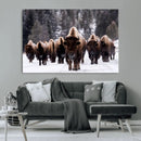 Bison Wall Art Canvas Print- Bison Herd Canvas Wall Art – by MyGreatCanvas | Canvas Wall Art Prints | Photo Prints & Wall Decor