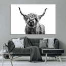 Fanny Scottish Highland Cow Cattle Art Print Farmhouse Wall by MyGreatCanvas | Canvas Wall Art Prints | Photo Prints & Wall Decor
