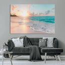 Beach Sunrise Wall Art, Coastal Seascape Canvas Print, Ocean by MyGreatCanvas | Canvas Wall Art Prints | Photo Prints & Wall Decor