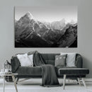 Everest Himalaya Mountain Peaks Black & White Triptych