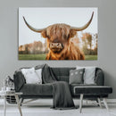 Highland Cow Animal Scottish Cattle Art Print Farmhouse Wall