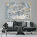 Radiant Abstract Wood Rings Canvas Art – Modern Triptych