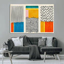 Canvas Print Wall Art Abstract Illustrs Art Boho, Framed