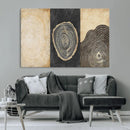 Tree Rings Canvas Wall Art Print – Minimalist Natural