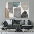 Canvas Print Wall Art Abstract Art Boho, Framed Boho Decor