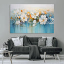 Abstract Flower Wall Art Canvas Print