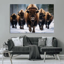 Buffalo Wall Art Canvas Print, American Bison Herd Wall Art by MyGreatCanvas | Canvas Wall Art Prints | Photo Prints & Wall Decor