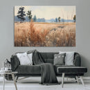 Golden Fields Canvas Wall Art Print – Serene Landscape of