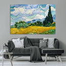 Wheatfield With Cypresses By Van Gogh Painting Wall Art