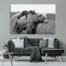 Bear and Cub Wall Art Canvas | 399 Bear Cub