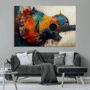 Abstract Guitar Wall Art Canvas | Vibrant Music-Inspired Art by MyGreatCanvas | Canvas Wall Art Prints | Photo Prints & Wall Decor