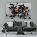 RedBull Formula 1 Canvas Wall Art Print