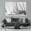Yacht Sailboat Regatta Canvas Wall Art Canvas Print