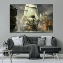 Pirate Ship War Wall Art Canvas Print by MyGreatCanvas | Canvas Wall Art Prints | Photo Prints & Wall Decor