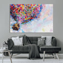 Don't Look Up Movie Canvas Wall Art - Vibrant Floating House