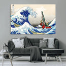 Katsushika Hokusai Kanagawa Giant Wave Wall Art Canvas Print