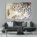 Banksy Wall Art - Banksy Girl Butterfly Graffiti Wall Art