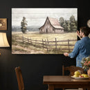 Rustic Farmhouse Barn Wall Art | 3-Panel Framed Gallery Wrap