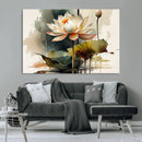 Lotus Flower Watercolor Canvas Print – A Symbol of Serenity by MyGreatCanvas | Canvas Wall Art Prints | Photo Prints & Wall Decor