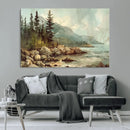 Abstract Acadia National Park Wall Art Canvas Print -