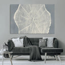 Abstract Tree Ring Wall Art Canvas Print – Nature-Inspired,