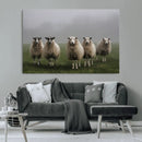 Flock of Sheep in a Mystical Fog – Pastoral Wall Art Canvas by MyGreatCanvas | Canvas Wall Art Prints | Photo Prints & Wall Decor