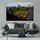 Chicago Cubs Baseball Team Print - Wrigley Field Stadium