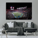 Ben Hill Griffin Stadium Night Game Triple Canvas Wall Art -
