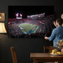 Ben Hill Griffin Stadium Night Game Triple Canvas Wall Art -