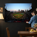 PNC Park Evening Game Triple Canvas Wall Art - Pittsburgh