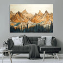 Rustic Wood Mountain Wall Art Print | Triptych Giclee Print by MyGreatCanvas | Canvas Wall Art Prints | Photo Prints & Wall Decor