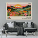 Framed Yayoi Kusama Print, Vibrant Floral Mountain Art by MyGreatCanvas | Canvas Wall Art Prints | Photo Prints & Wall Decor
