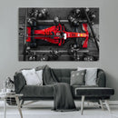 Ferrari Pit Stop Canvas Wall Art – Precision and Speed